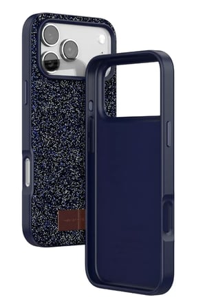 Onegif Apple iPhone 17 Pro Bright Simli Kapak - Mavi