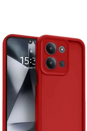 Newface Xiaomi Redmi 15C 4G Viera Silikon - Kırmızı