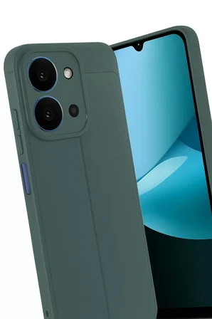 Newface Xiaomi Redmi 15C 4G Auto Focus Kapak - Koyu Yeşil