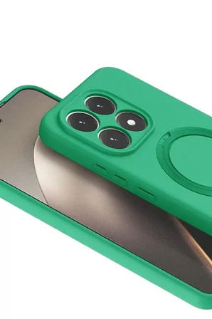 Newface Xiaomi Mi 15T Regal Magsafe Standlı Kapak - Yeşil