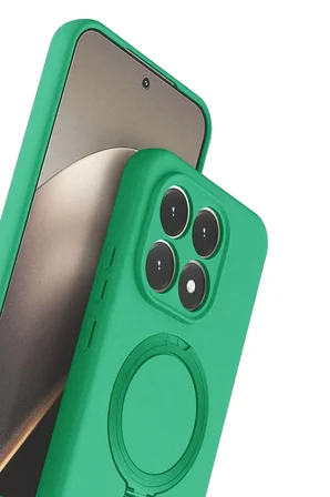 Newface Xiaomi Mi 15T Regal Magsafe Standlı Kapak - Yeşil