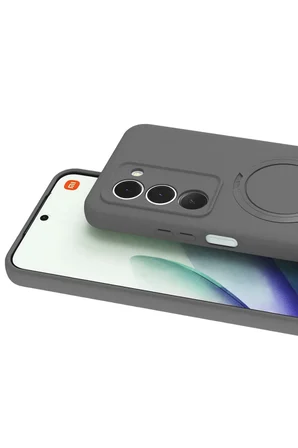 Newface Xiaomi Redmi 15 4G Regal Magsafe Standlı Kapak - Titan Gri