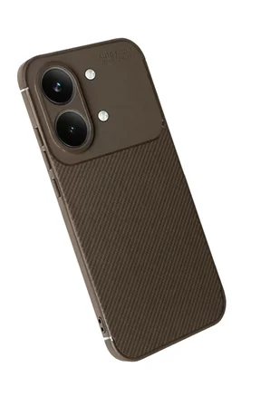 Newface Xiaomi Poco X8 Pro Max Auto Focus Karbon Kapak - Kahverengi
