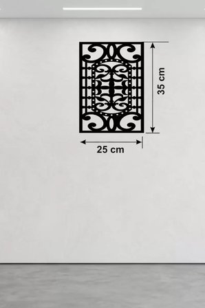 Osmanlı Motifli Dekoratif Ahşap Duvar Tablosu - 25x35 cm Lazer Kesim