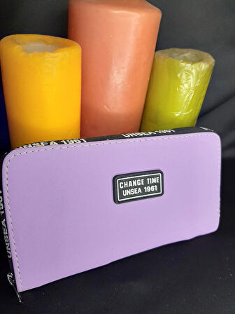 Kadın Fermuarlı Telefon Bölmeli Kartlık Cüzdan - Geniş