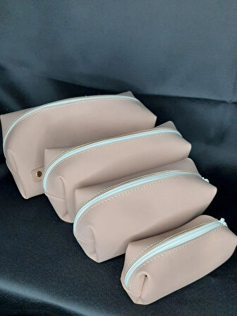 MRYart 4 Adet El Tutmalı Makyaj Çantası