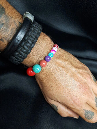 MRYart Gezegen Temalı Renkli Bileklik