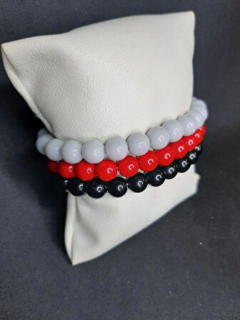 MRYart 3lü Cam Boncuk Bileklik Seti 3Al AZ öde