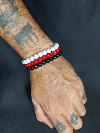 MRYart 3lü Cam Boncuk Bileklik Seti 3Al AZ öde