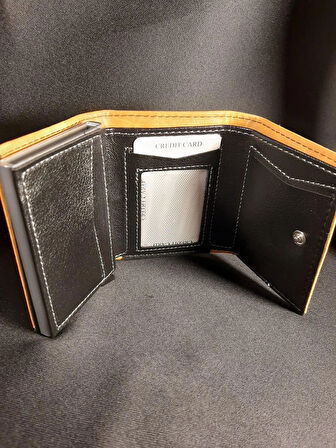 MRYart Mekanizmalı Kızaklı Kartlık Cüzdan Kağıt Para Bölmeli