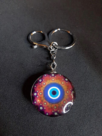 MRYart Nazar Cam Anahtarlık