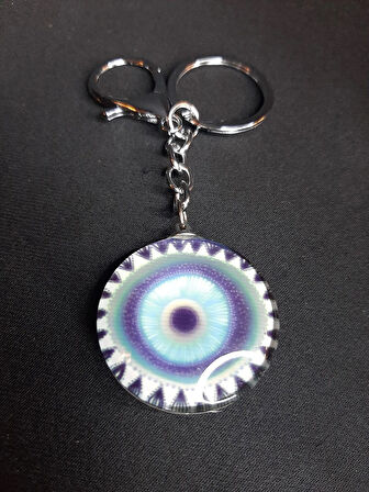 MRYart Nazar Cam Anahtarlık