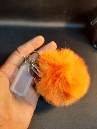 MRYart Turuncu Renk Peluş Anahtarlık