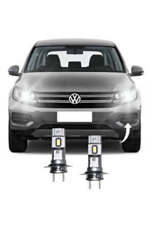 VW TIGUAN LED KISA FAR AMPULÜ Mini Led 2'li Set H7