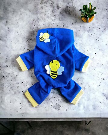 Navy Bee Kedi Tulumu Kedi Kıyafeti