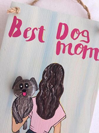 Best Dog Mom Duo Anneler Günü Pano Jeans