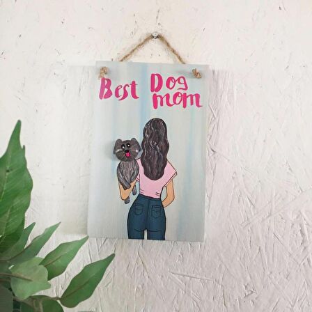 Best Dog Mom Duo Anneler Günü Pano Jeans