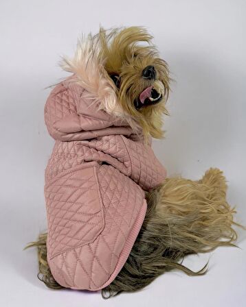 Pink Comfy Köpek Montu, Köpek Ceketi, Köpek Dış Giyim