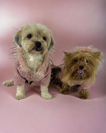 Pink Comfy Köpek Montu, Köpek Ceketi, Köpek Dış Giyim