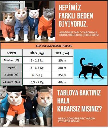 Leo Blue Kulaklı Kedi Tulumu Kedi Kıyafeti