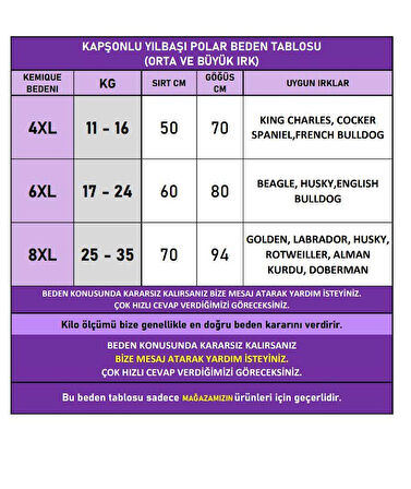 Kurabiye Adam Yılbaşı Köpek Kıyafeti | Noel Baba Kapüşonlu Polar Sweatshirt | Orta ve Büyük Irklar İçin