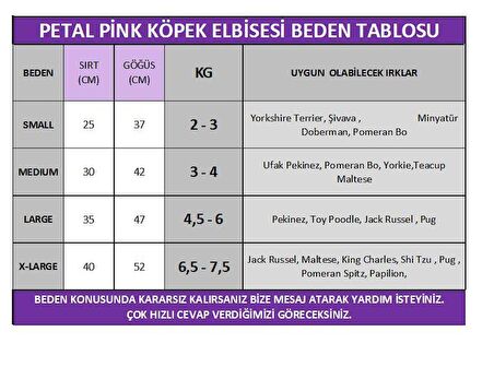 Petal Pink Köpek Elbisesi, Kıyafeti 