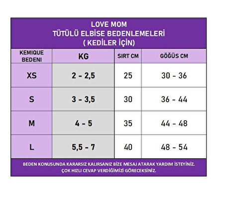 PINK Love Mom Tütülü Kedi Elbisesi, Kıyafeti Tutu