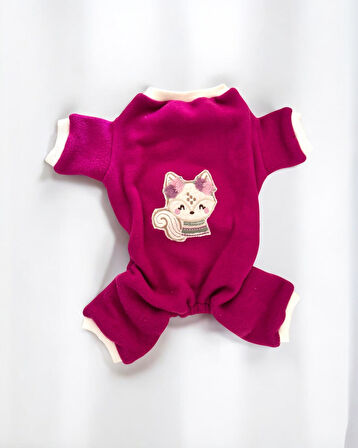 Foxie Polar Kedi Tulum Pijama