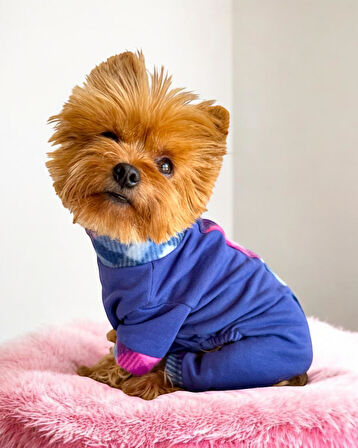 Monogram Purp Köpek Tulum Pijama