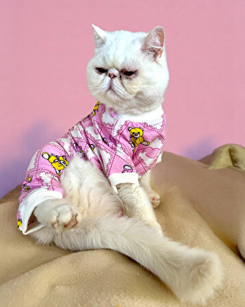 Teddy Toad Penye Kedi Tulum Pijama
