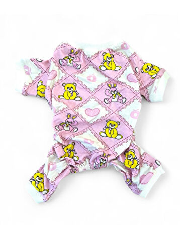 Teddy Toad Penye Kedi Tulum Pijama