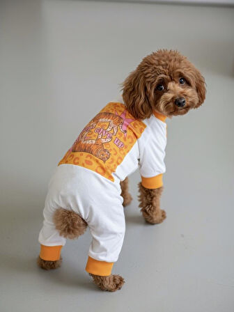 Never Give Up Köpek Tulum Pijama