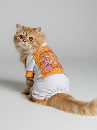 Never Give Up Penye Kedi Tulum Pijama