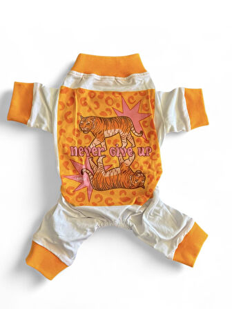 Never Give Up Penye Kedi Tulum Pijama