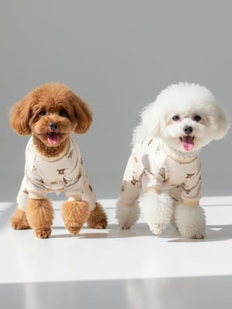 Teddy Pamuklu Köpek Tulum Pijama