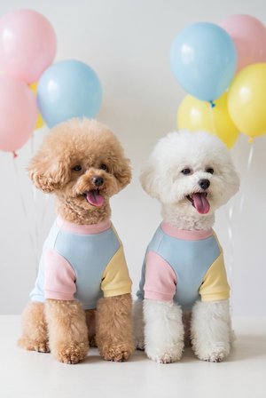 Bubbles Pastel Köpek Tişörtü | Cepli Şeker Renkli Yazlık Köpek Kıyafeti | Küçük Irklar İçin