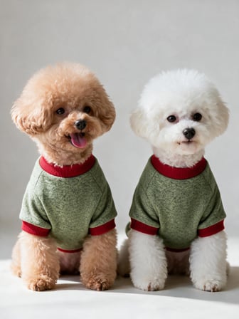 Çilek Tadında Köpek Sweatshirt – Kırmızı Yeşil - Sıcacık