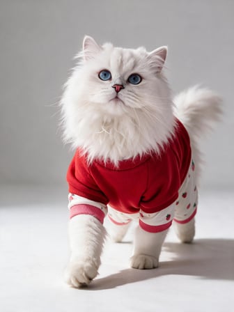 Tatlı Çilek Duo – Çilekli Kedi Tulum & Sweat Kombini