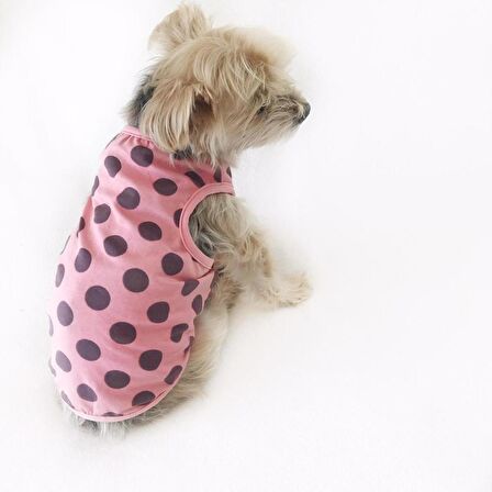 PINK DOTS ATLET  by Kemique Köpek Kıyafeti  Köpek Elbisesi