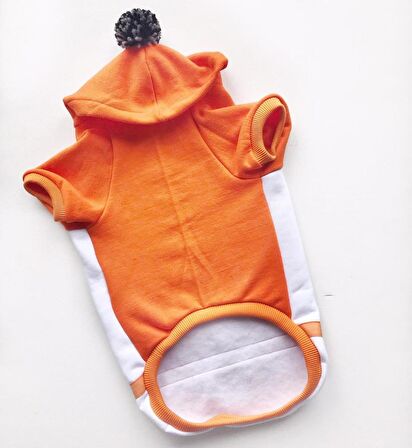 Na Orange Athletique Hoodie Köpek Kıyafet Elbise