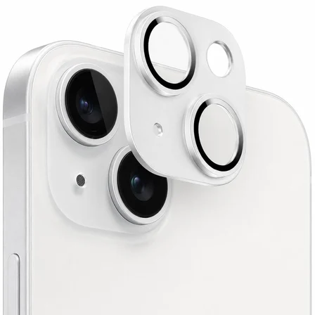 iPhone 15 / 15 Plus Uyumlu Full Kamera Lens Koruyucu Tam Kaplama Kamera Adası Koruma Camı