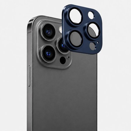 iPhone 15 Pro / 15 Pro Max Uyumlu Full Kamera Lens Koruyucu Tam Kaplama Kamera Adası Koruma Camı