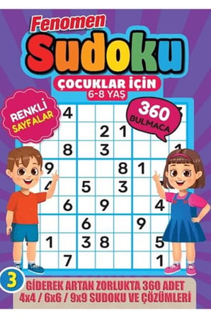 Fenomen Çocuklar için Sudoku (6-8 Yaş) -3