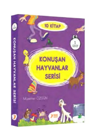 Konuşan Hayvanlar Serisi 1. Sınıf Renkli Heceli 10 Kitap