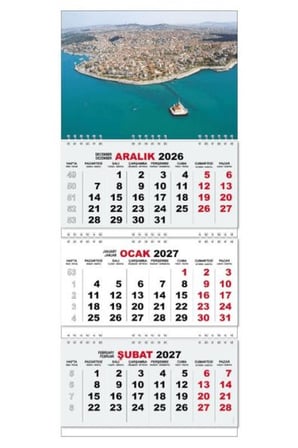 2027 Gemici Duvar Takvimi - Üsküdar