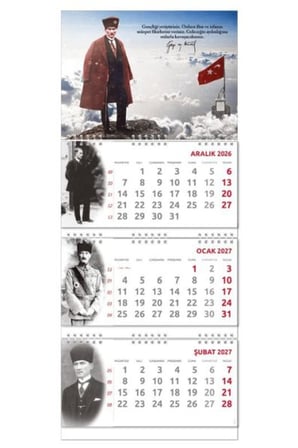 2027 Atatürk Gemici Duvar Takvimi - Sakarya
