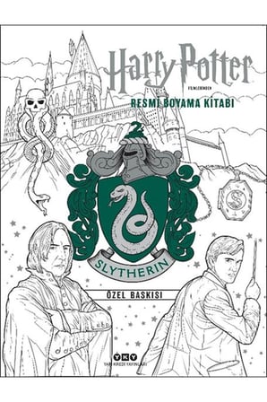 Harry Potter Filmlerinden Resmi Boyama Kitabı – Slytherin Özel Baskısı