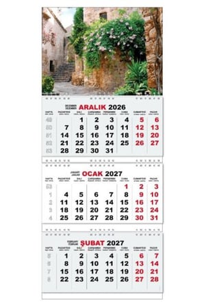 2027 Gemici Duvar Takvimi - Papingo Yunanistan