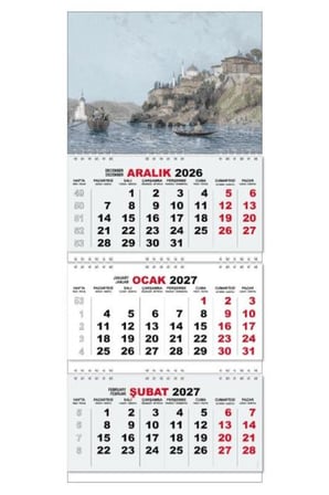 2027 Gemici Duvar Takvimi - Sandal Sefası