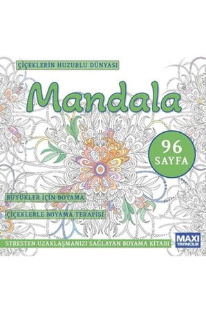 Çiçeklerin Huzurlu Dünyası Mandala